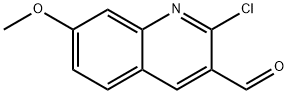 2 -氯- 7 -甲氧基- 3 -喹啉甲醛 结构式