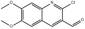 2-氯-6,7-二甲氧基-3-喹啉甲醛 结构式