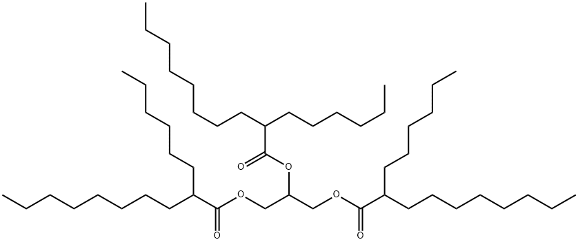 1,2,3-propanetriyl tris(2-hexyldecanoate) 结构式