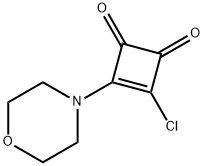3-chloro-4-(morpholin-4-yl)-3-cyclobutene-1,2-dione 结构式