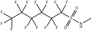 N-甲基-1,1,2,2,3,3,4,4,5,5,6,6,6-十三氟代-1-己烷磺酰胺 结构式