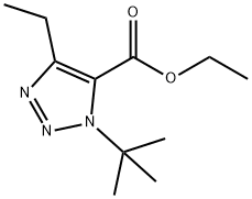 1H-1,2,3-Triazole-5-carboxylicacid,1-(1,1-dimethylethyl)-4-ethyl-,ethylester(9CI) 结构式