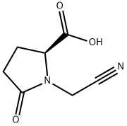 L-Proline, 1-(cyanomethyl)-5-oxo- (9CI) 结构式