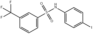 N-(3-TRIFLUOROMETHYLPHENYL)SULFONYL(4-IODO)ANILINE 结构式