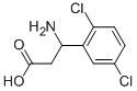 3-氨基-3-(2,5-二氯苯基)丙酸 结构式