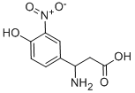 3-AMINO-3-(4-HYDROXY-3-NITRO-PHENYL)-PROPIONIC ACID 结构式