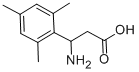 3-AMINO-3-(2,4,6-TRIMETHYL-PHENYL)-PROPIONIC ACID 结构式