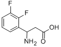 3-氨基-3-(2,3-二氟苯基)丙酸 结构式