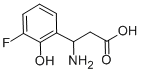 3-AMINO-3-(3-FLUORO-2-HYDROXY-PHENYL)-PROPIONIC ACID 结构式