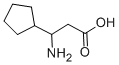 3-氨基-3-环戊基丙酸 结构式