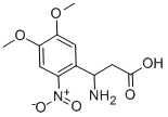 3-氨基-3-(2-硝基-4,5-二甲氧基苯基)丙酸 结构式