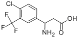 3-AMINO-3-(4-CHLORO-3-TRIFLUOROMETHYL-PHENYL)-PROPIONIC ACID 结构式