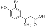 3-氨基-3-(3-溴-4-羟基苯基)丙酸 结构式