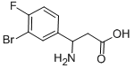 3-AMINO-3-(3-BROMO-4-FLUORO-PHENYL)-PROPIONIC ACID 结构式