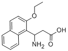 3-AMINO-3-(2-ETHOXYNAPHTHALEN-1-YL)-PROPIONIC ACID 结构式