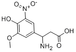 3-AMINO-3-(4-HYDROXY-3-METHOXY-5-NITRO-PHENYL)-PROPIONIC ACID 结构式