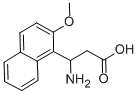 3-AMINO-3-(2-METHOXY-NAPHTHALEN-1-YL)-PROPIONIC ACID 结构式