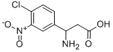 3-氨基-3-(4-氯-3-硝基-苯基)-丙酸 结构式