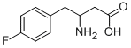 3-氨基-4-(4-氟苯基)丁酸 结构式