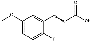2-FLUORO-5-METHOXYCINNAMIC ACID 结构式