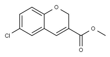 6-氯-2H-色烯-3-羧酸甲酯 结构式