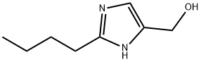 2-丁基-4-羟甲基咪唑 结构式