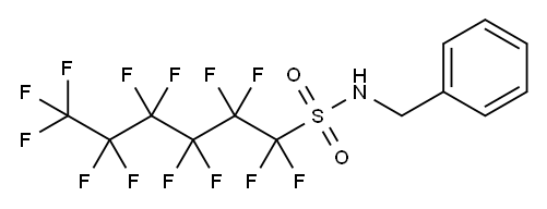 N-benzyl-1,1,2,2,3,3,4,4,5,5,6,6,6-tridecafluoro-hexane-1-sulfonamide 结构式