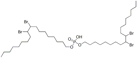 bis(9,10-dibromooctadecyl) hydrogen phosphate 结构式