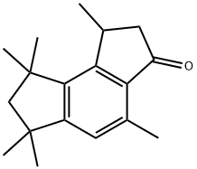 1,6,7,8-四氢化-1,4,6,6,8,8-六甲基环戊二烯并[E]茚-3(2H)-酮 结构式