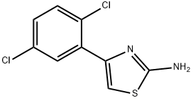 2-氨基-4-(2,5-二氯苯基)噻唑 结构式