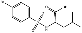 ((4-溴苯基)磺酰基)亮氨酸 结构式