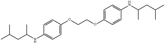 4,4'-[ethylenebis(oxy)]bis[N-(1,3-dimethylbutyl)aniline] 结构式