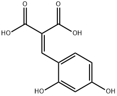 Propanedioic acid, [(2,4-dihydroxyphenyl)methylene]- (9CI) 结构式
