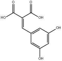 Propanedioic acid, [(3,5-dihydroxyphenyl)methylene]- (9CI) 结构式