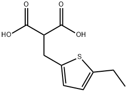 Propanedioic acid, [(5-ethyl-2-thienyl)methyl]- (9CI) 结构式