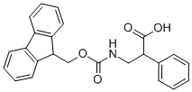 (±)-3-(FMOC-AMINO)-2-PHENYLPROPIONIC ACID 结构式
