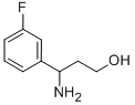 3-氨基-3-(3-氟苯基)-1-丙醇 结构式