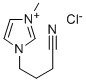 1-(3-氰丙基)-3-甲基氯化咪唑鎓 结构式