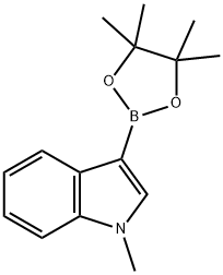 N-甲基吲哚-3-硼酸频哪醇酯 结构式