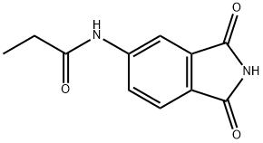 N-(1,3-二氧异吲哚啉-5-基)丙酰胺 结构式