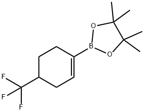 4-(三氟甲基)-1-环己烯-1-硼酸频哪醇酯 结构式