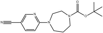 5-CYANO-2-[4-BUTOXYCARBONYL-1-(1,4-DIAZEPENYL)]-PYRIDINE 结构式