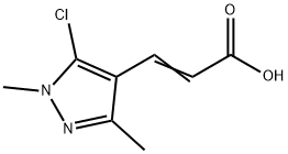 3-(5-chloro-1,3-dimethyl-1H-pyrazol-4-yl)acrylic acid 结构式