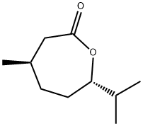 (4R反式)-7-异丙基-4-甲基氧杂环戊烷-2-酮 结构式