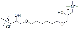 3,3'-[hexane-1,6-diylbis(oxy)]bis[2-hydroxypropyltrimethylammonium] dichloride 结构式