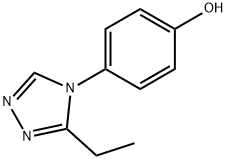 4-(3-ETHYL-4H-1,2,4-TRIAZOL-4-YL)PHENOL 结构式