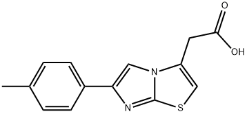 2-[6-(4-METHYLPHENYL)IMIDAZO[2,1-B][1,3]THIAZOL-3-YL]ACETIC ACID 结构式