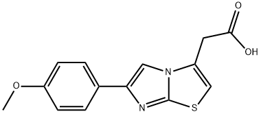 [6-(4-METHOXY-PHENYL)-IMIDAZO[2,1-B ]THIAZOL-3-YL]-ACETIC ACID 结构式