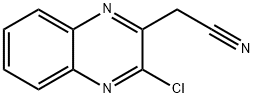 2-(3-chloroquinoxalin-2-yl)acetonitrile 结构式