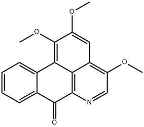 1,2,4-Trimethoxy-7H-dibenzo[de,g]quinolin-7-one 结构式